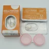 front view 2 piece lenses 1 storage case packing on hollywood luxury color lenses hazel