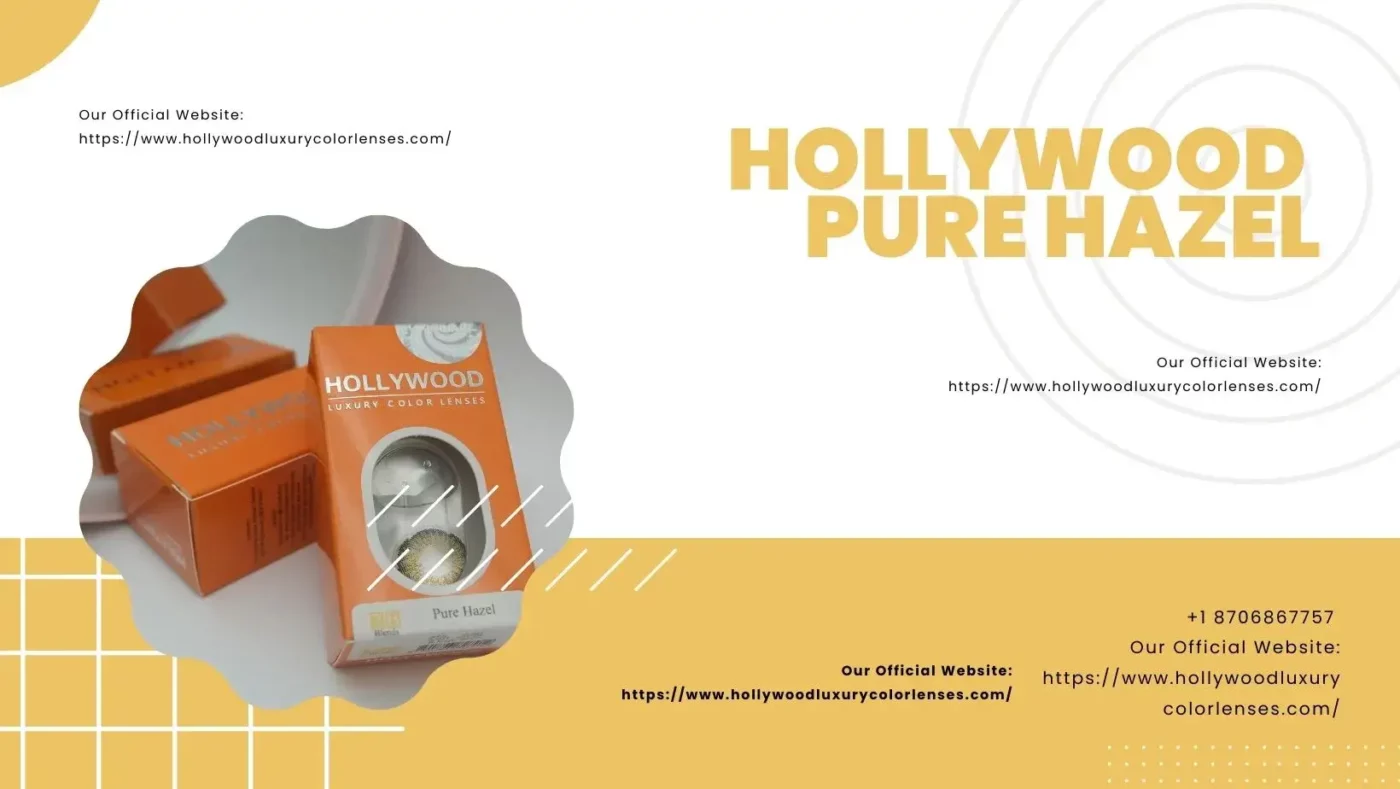 Hollywood contacts pure hazel poster
