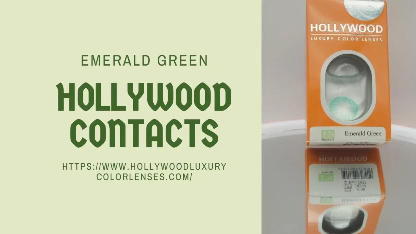 Hollywood luxury color lenses emerald green poster