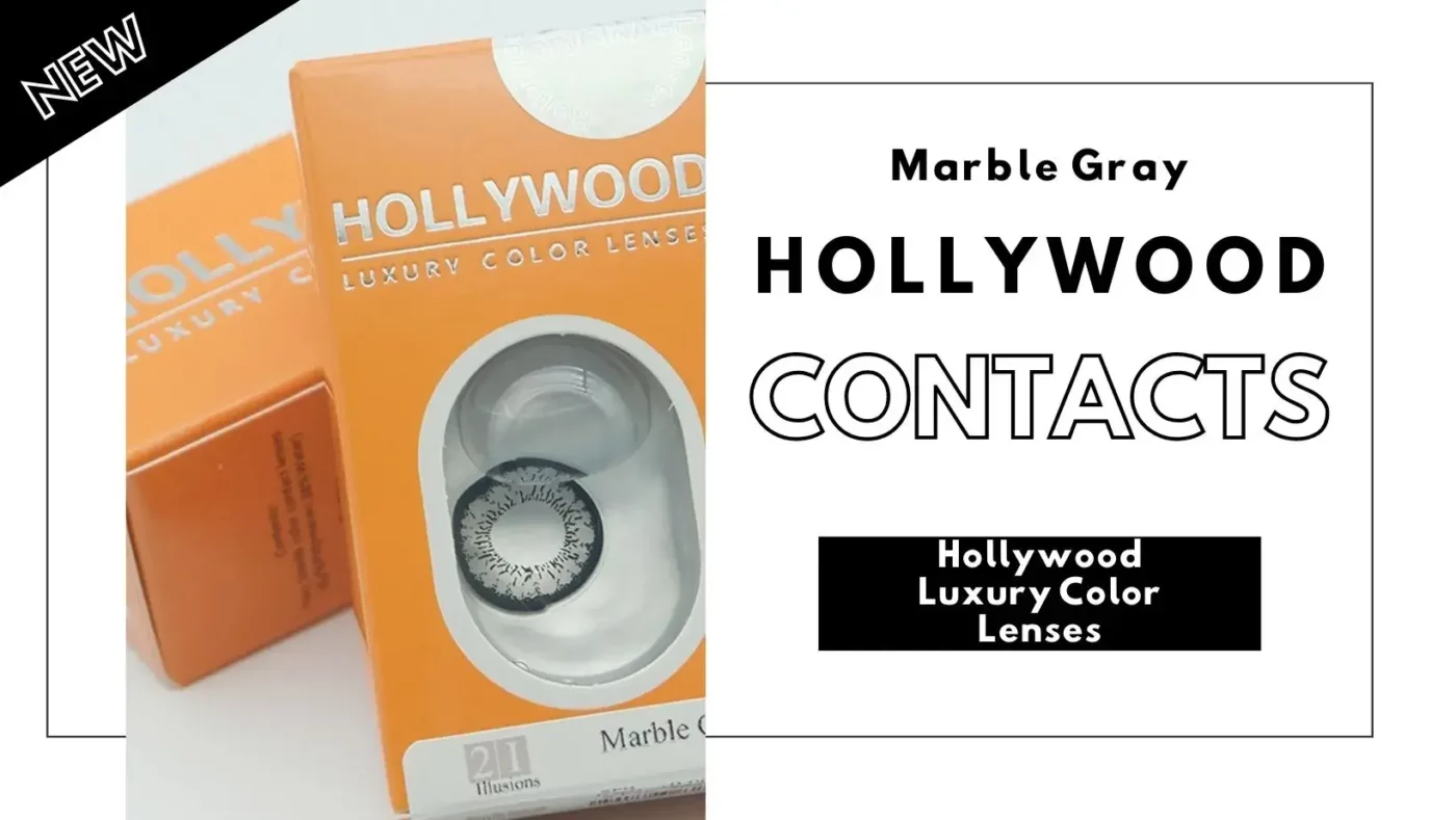 Hollywood luxury color lenses marble gray poster