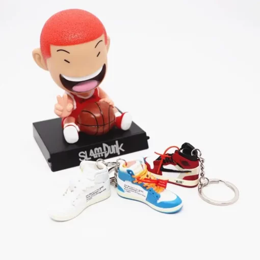 Colourful Personalised 3D Sneaker Keyring detail
