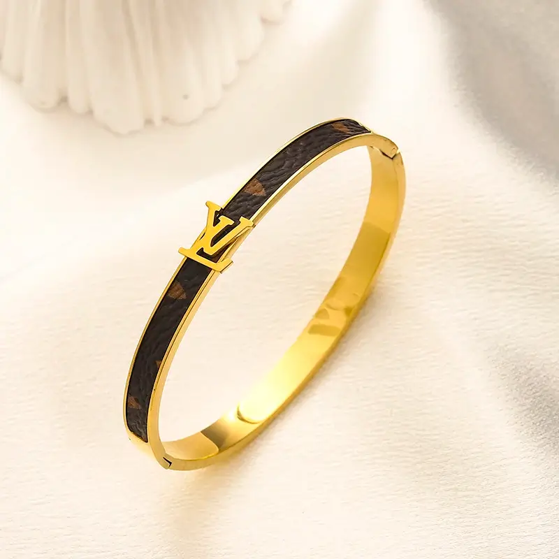 ZG2683 lv bangle bracelet gold+brown