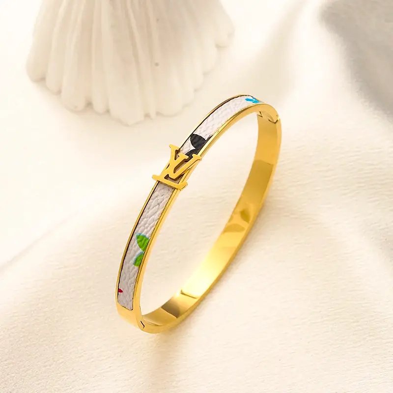 ZG2683 lv bangle bracelet gold+white